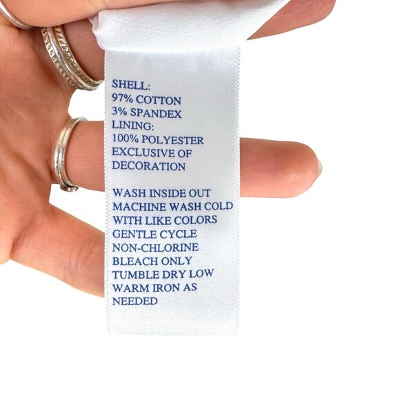 Southern Tide NWOT Sadie White Seersucker Flower Embroidered Summer Shift Dress - Picture 13 of 13